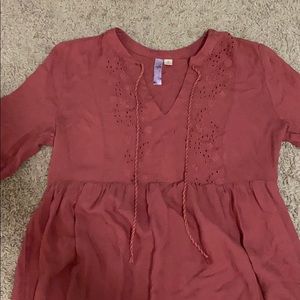 Rose colored dress